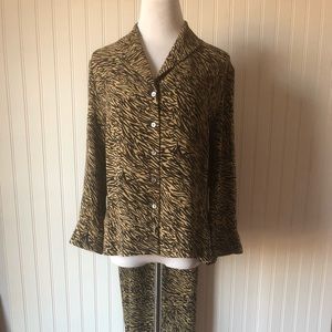 Barry Bricken Silk blouse and slacks